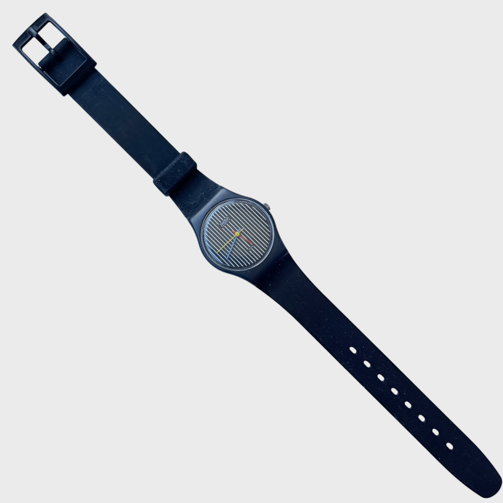 Orologio Vintage Swatch Lady Miss Chanel LA100 - Righe Bianco e Nero