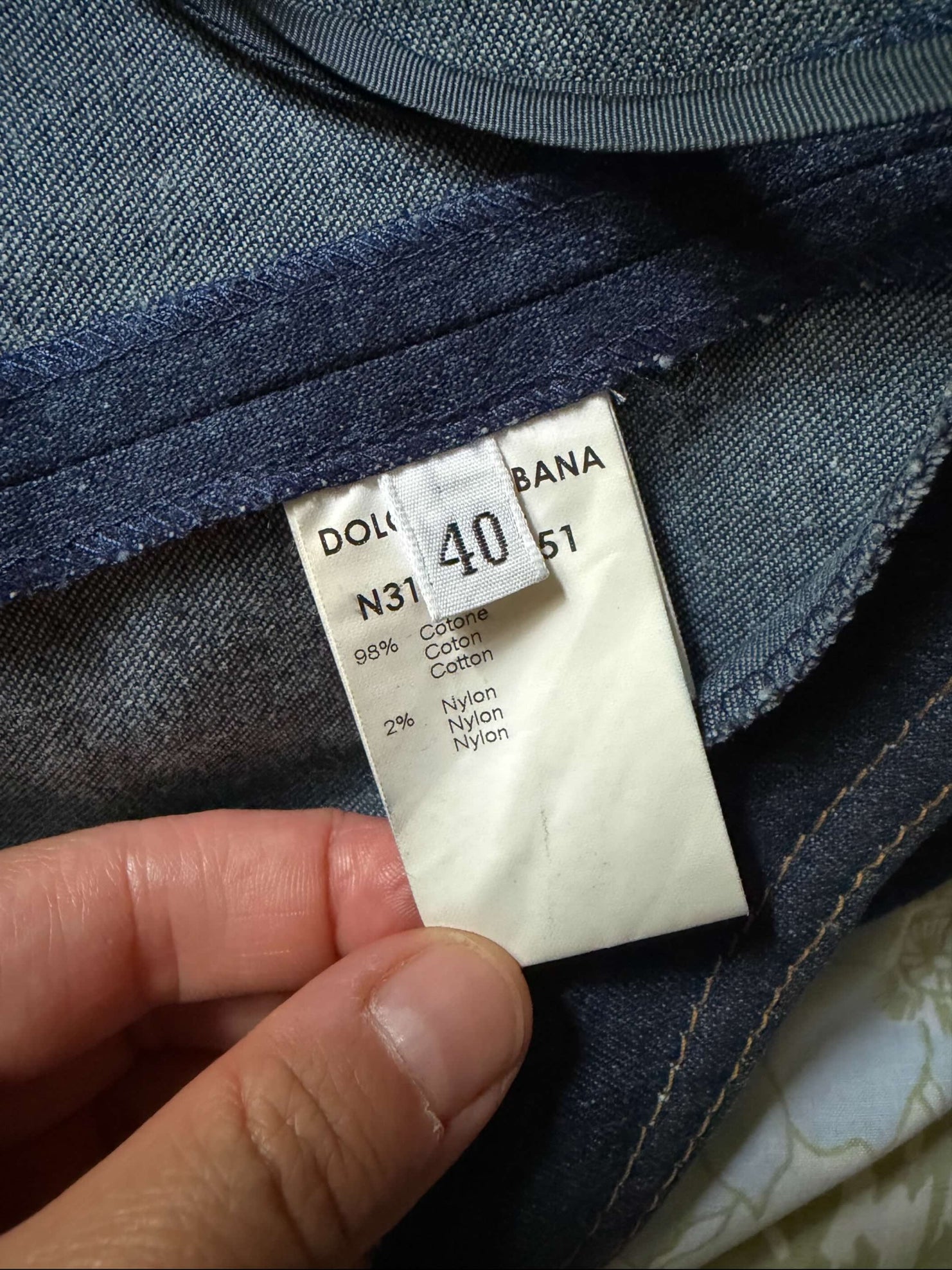 Dolce & Gabbana Abito Midi in Denim Stretch . Modello vintage J2K anni 90