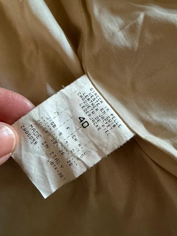 Women's beige suede jacket by MAX&CO