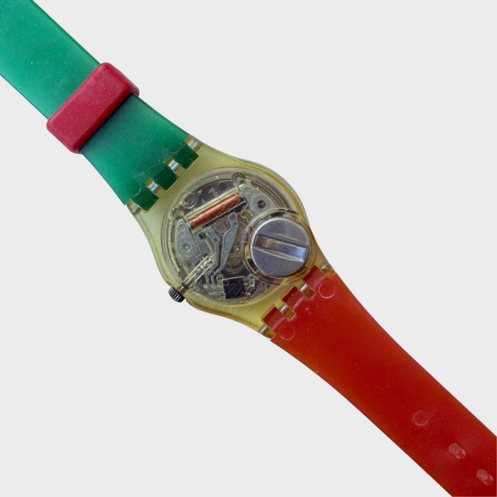 Parte dietro orologio Swatch 