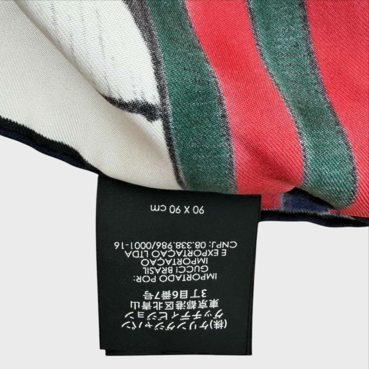 Etichetta Gucci foulard
