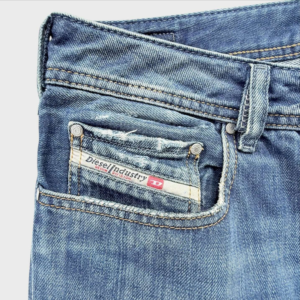 Taschino davanti Jeans Diesel Uomo Zanity W33 L34 Blu Straight fit