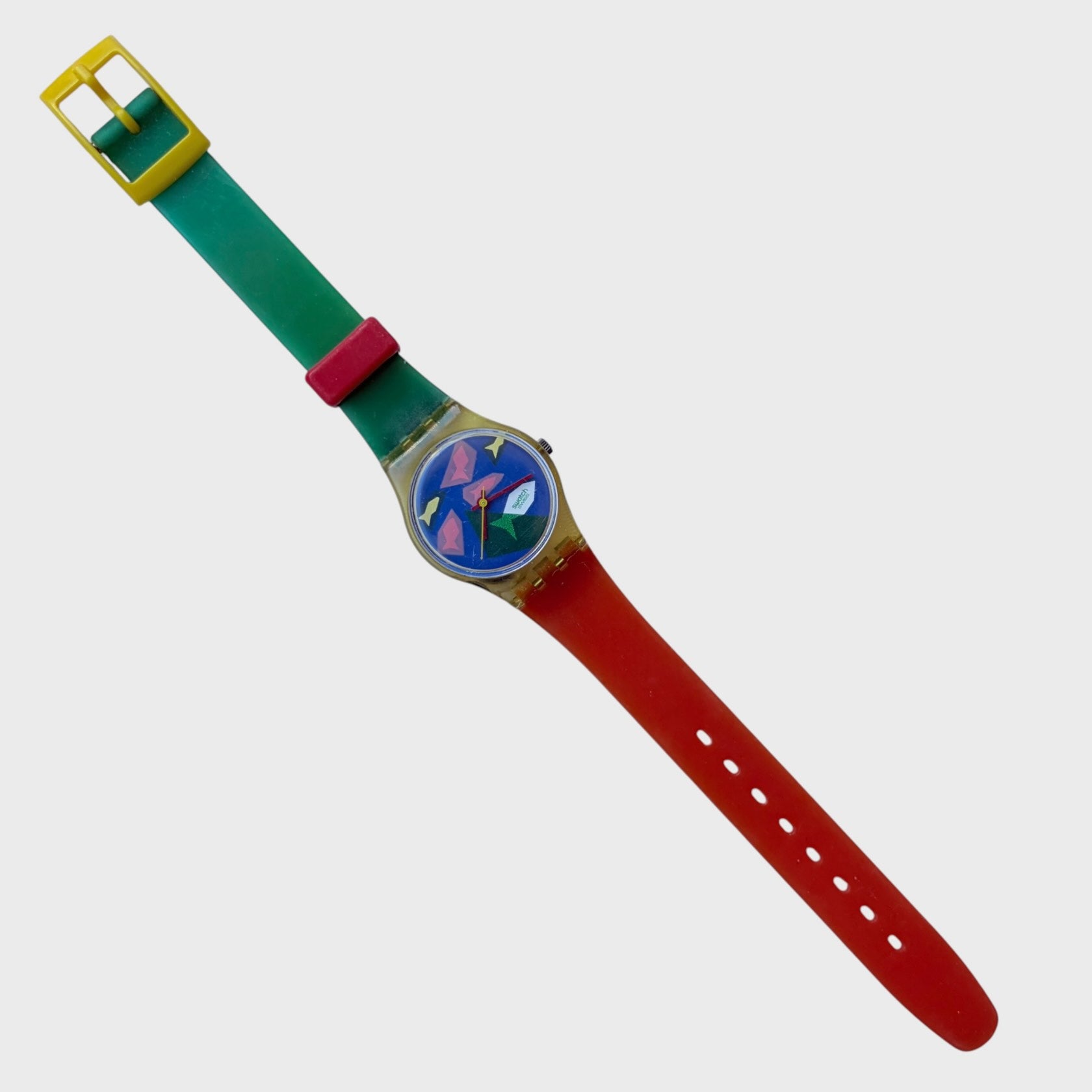Orologio Vintage Swatch Lady Aqua Dream LK100 - Blu Verde Arancione