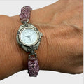 Orologio Geneva con Bracciale Gioiello - Perline Lilla