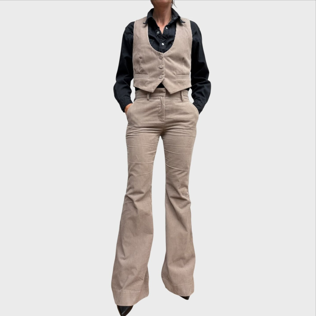 Blazer mit Weste und Aniye By Cordhose in Beige