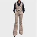 Blazer mit Weste und Aniye By Cordhose in Beige