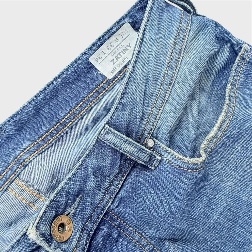 Jeans Diesel Uomo Zanity W33 L34 Blu Straight fit
