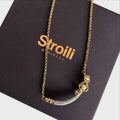 Stroili Gioielli Collana - Catena Rolò Dorata Pendente Fiori e Perle