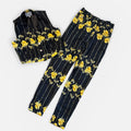 Blumarine Pantalone e gilet vintage stampa fiori