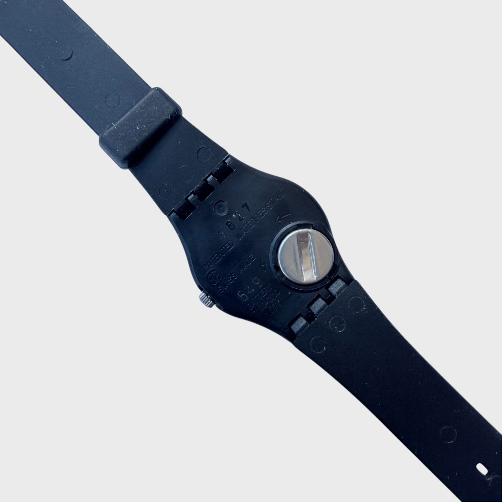 Parte dietro orologio Swatch 