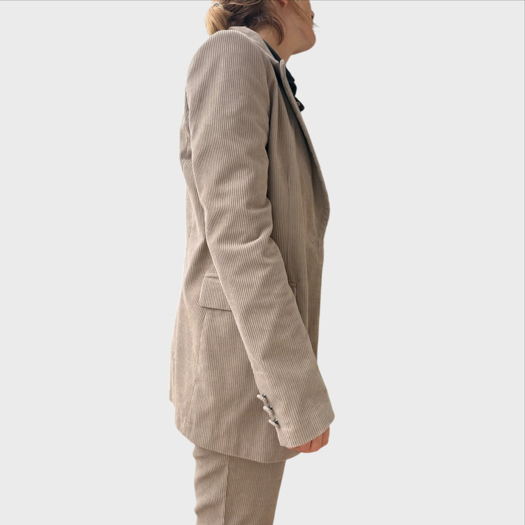 Blazer mit Weste und Aniye By Cordhose in Beige