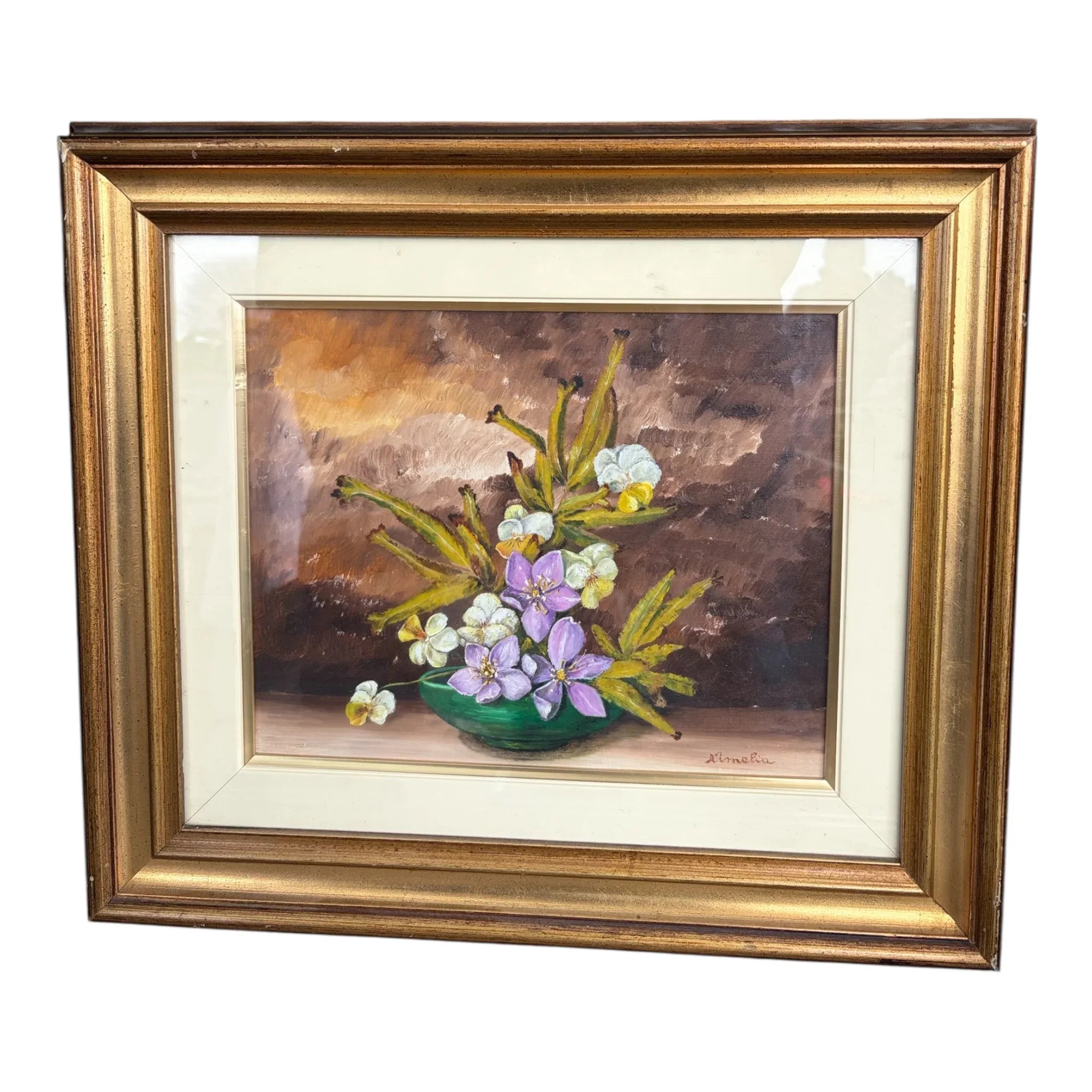 Dipinto vintage fiori 