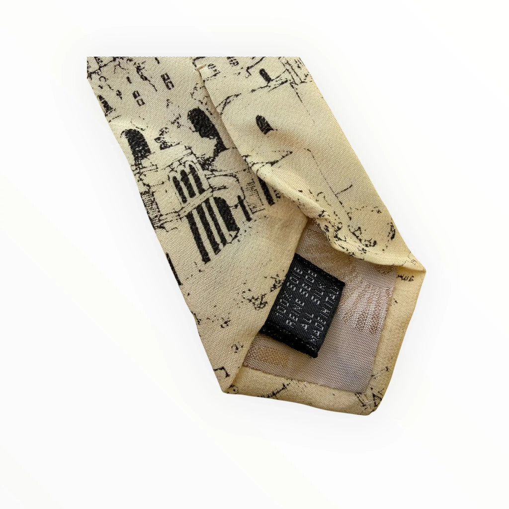 Etichetta cravatta vintage Fornasetti