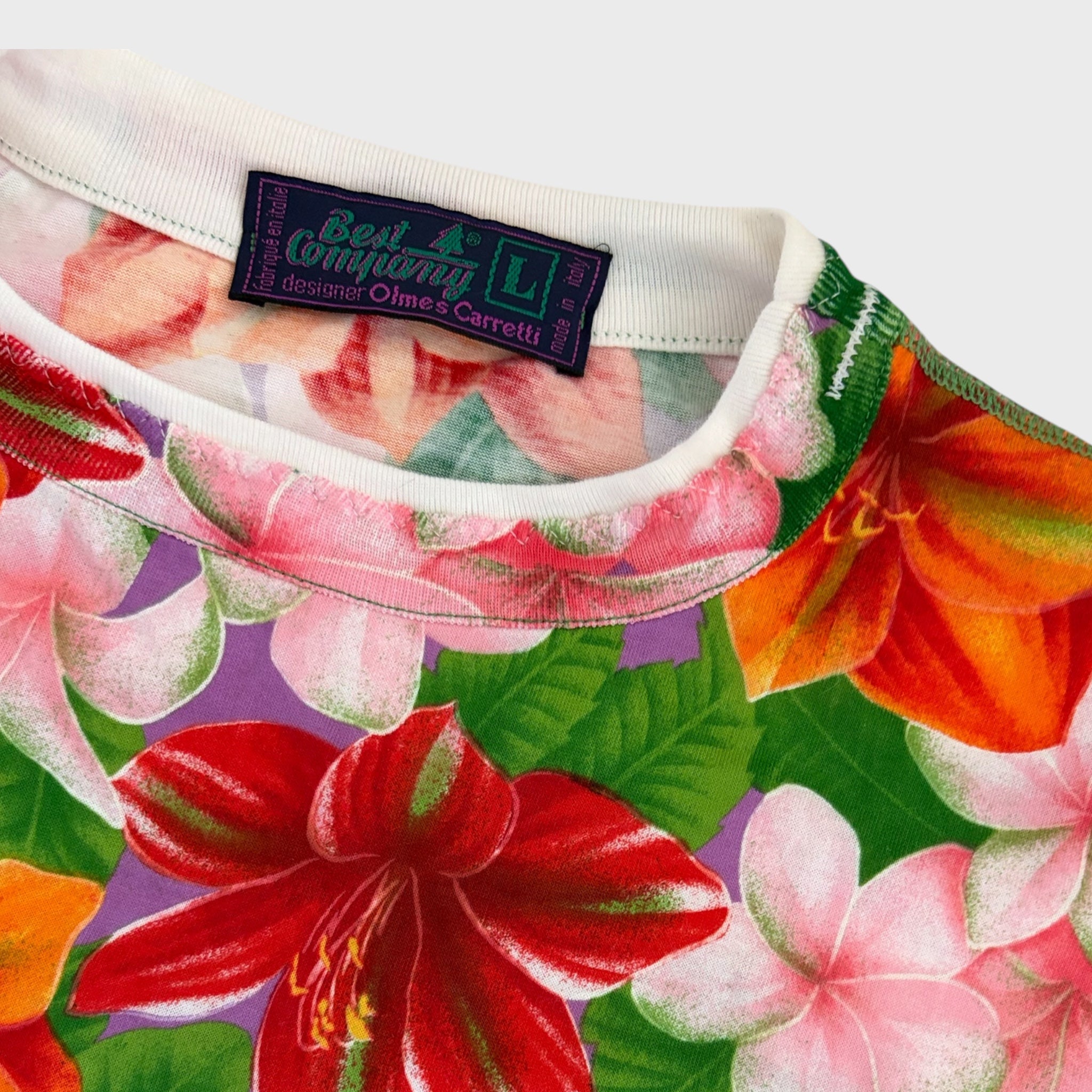 Etichetta t shirt best company 