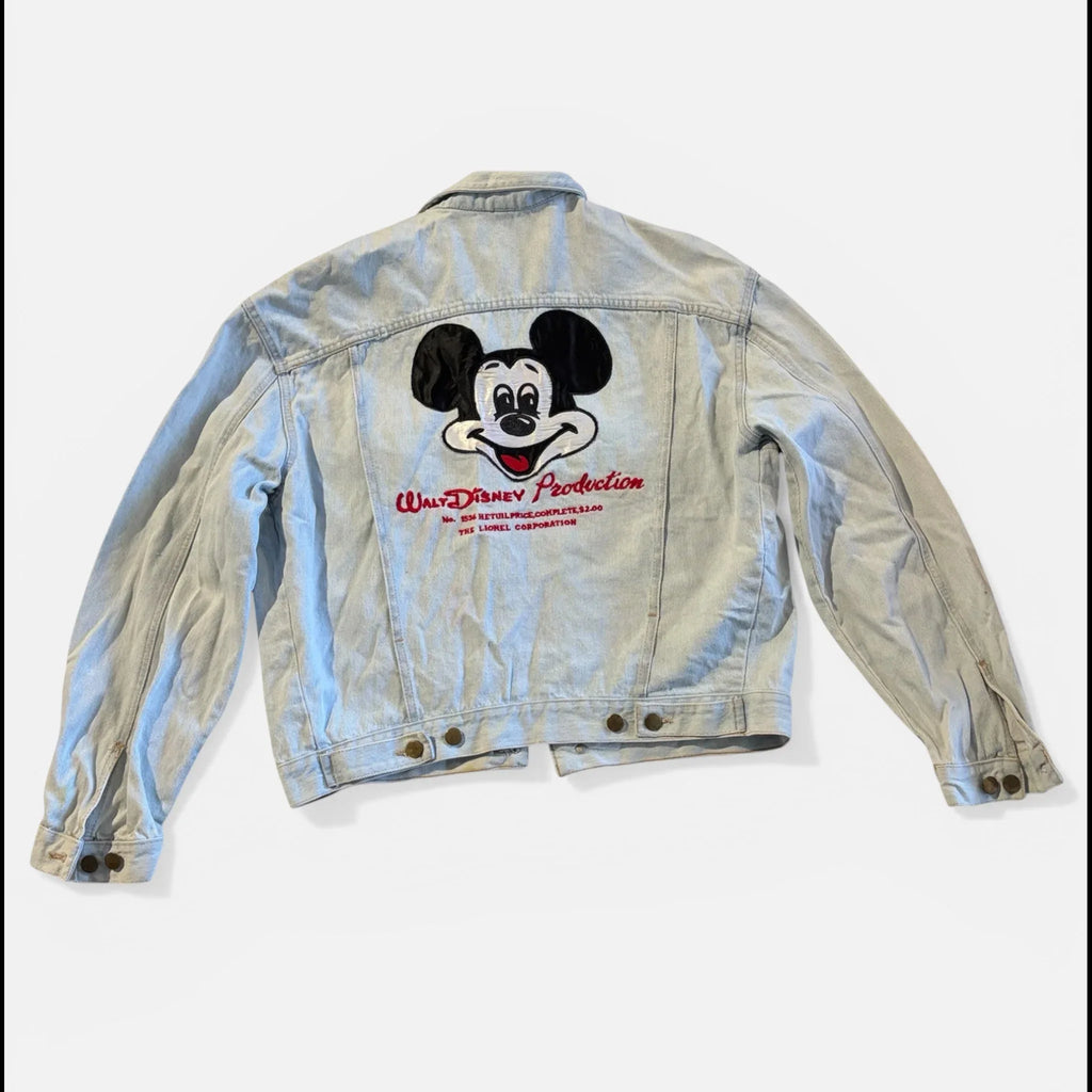 Giacca Denim Vintage Uomo Disney Mickey Mouse