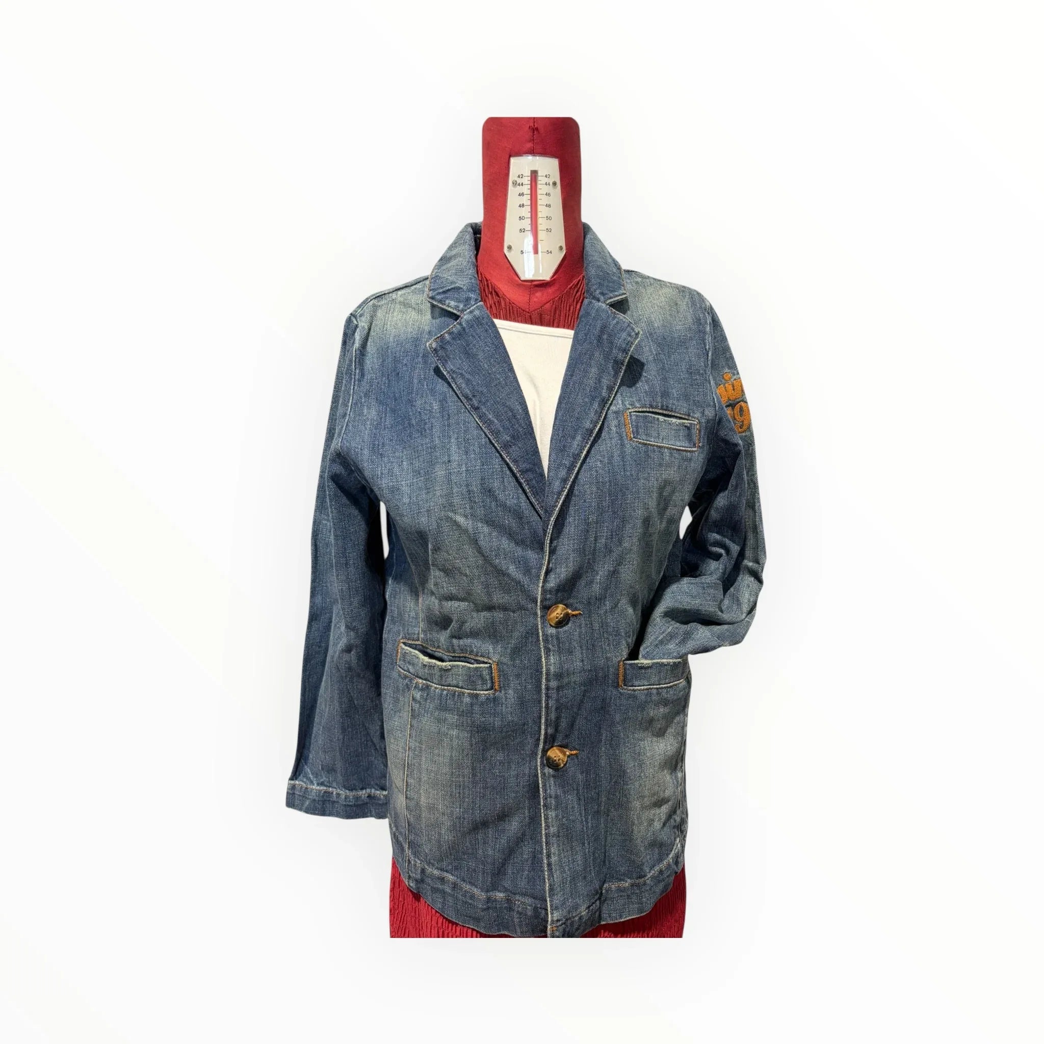 Giacca denim da bambino Tommy Hilfinger con ricamo