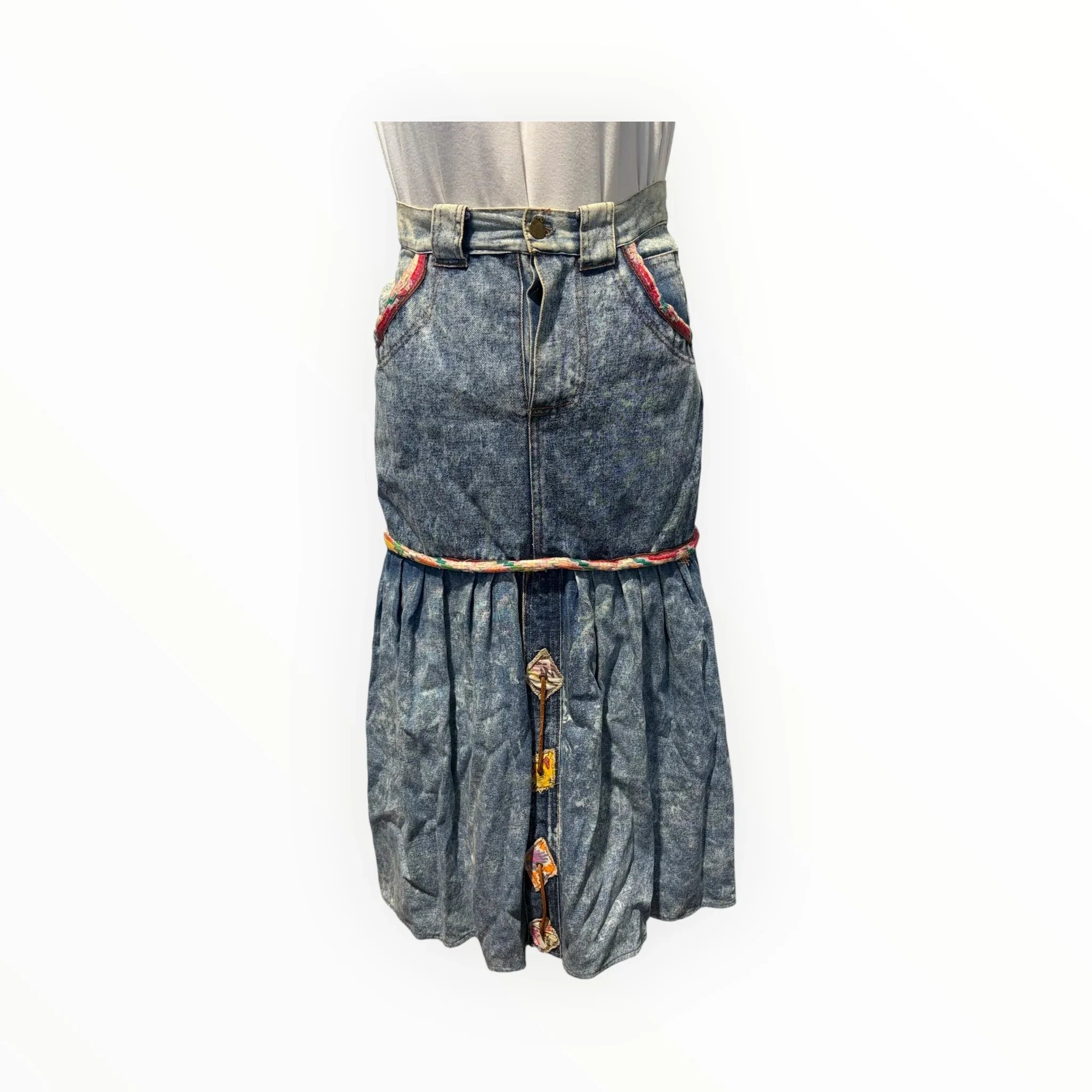 Gonna vintage denim anni 80