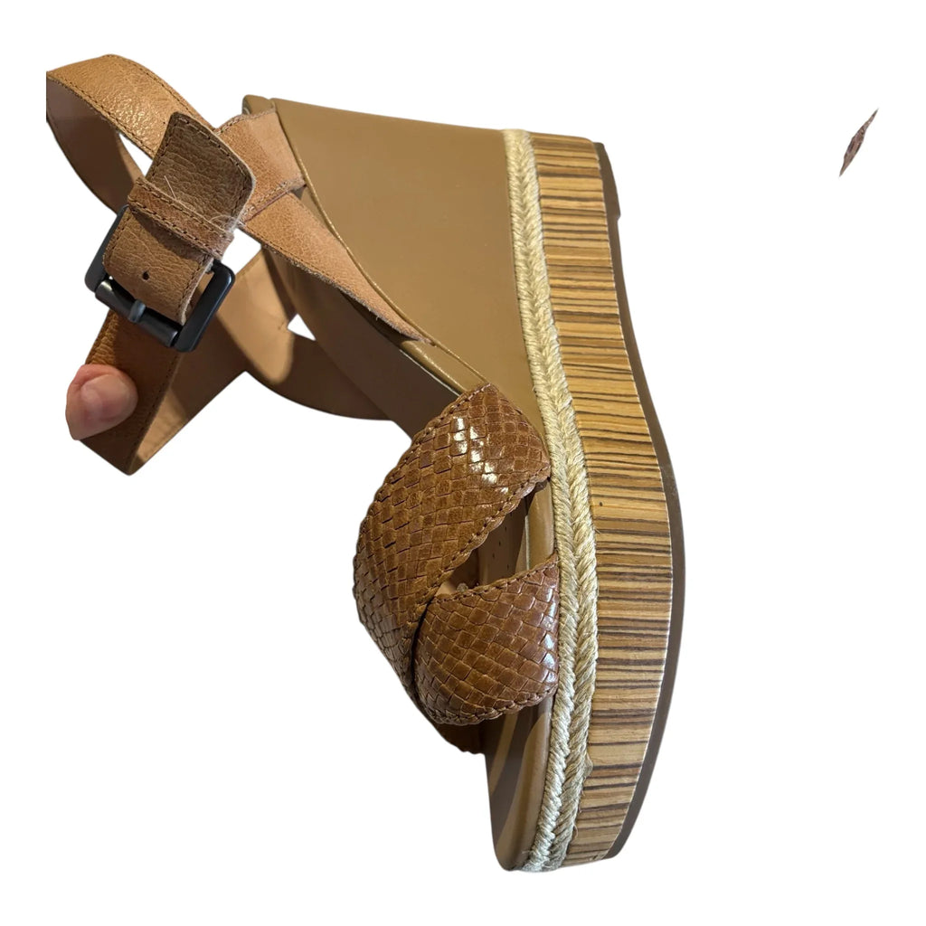 Geox sandali con plateau e zeppa colore beige