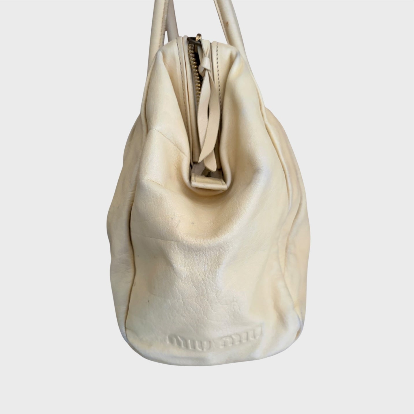 Miu Miu Borsetta Vintage - Pelle Panna Giallino - Anni '90-2000