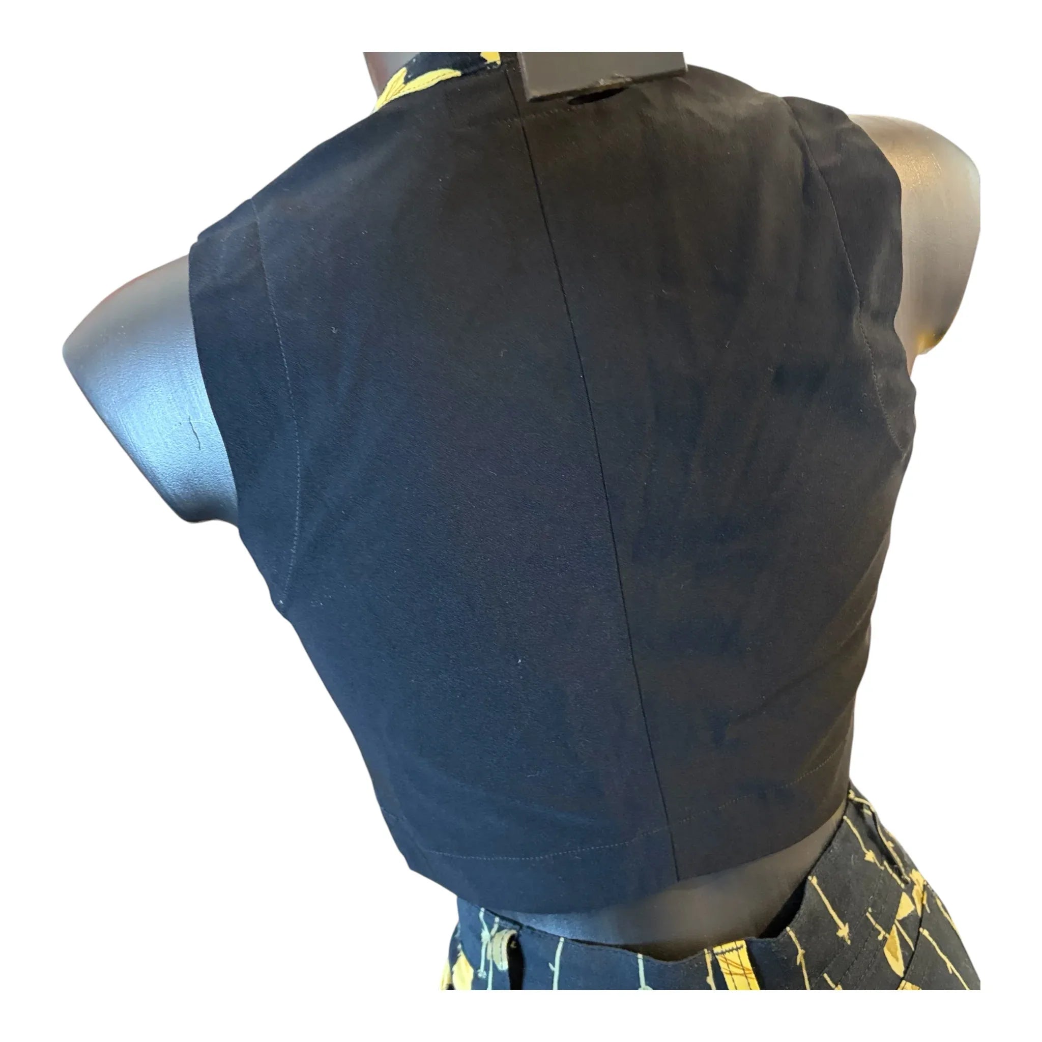 Blumarine Pantalone e Gilet Vintage da Donna fantasia fiori 40