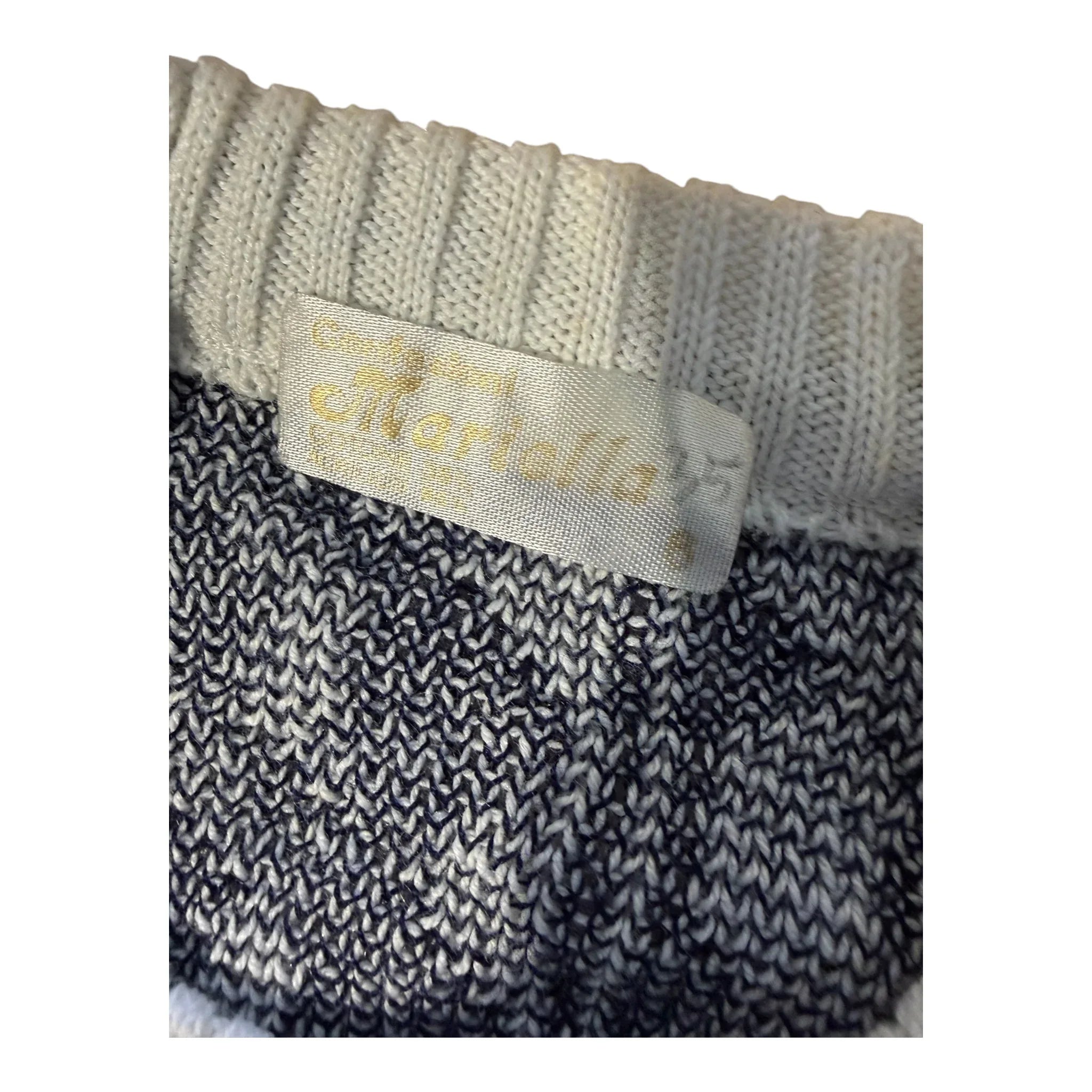 Maglione Vintage Uomo Made in Italy motivo trecce jacquard 
