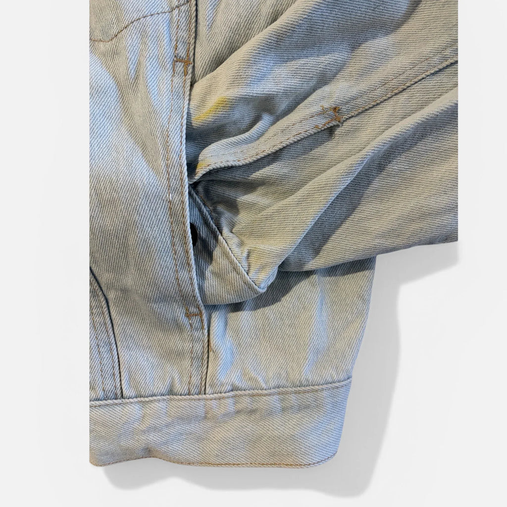 Dettaglio manica Giacca Denim Vintage Uomo Disney Mickey Mouse