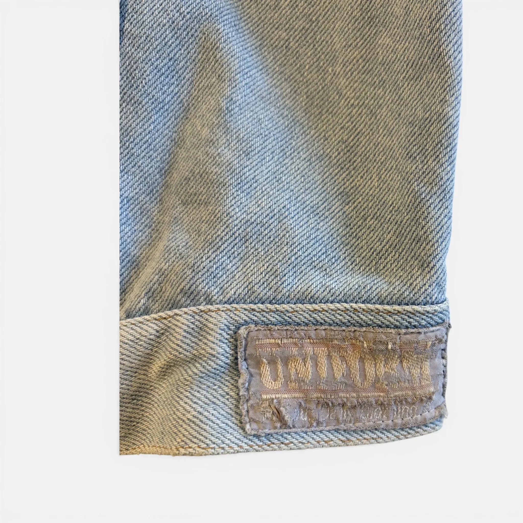 Uniform giubbino senza maniche Anni ‘80 in Denim – Giacca Jeans Uomo Retro