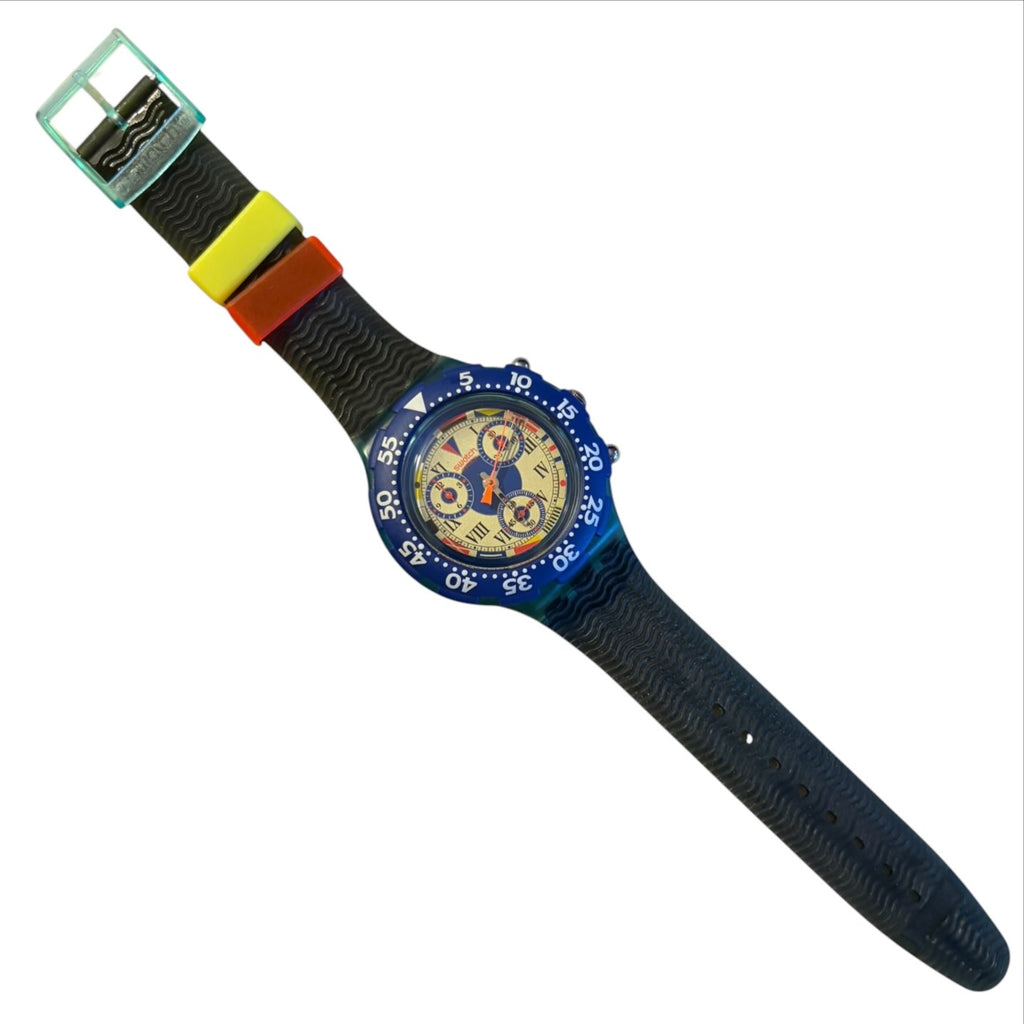 SWATCH Aquachrono Big Blue SBN101 1994