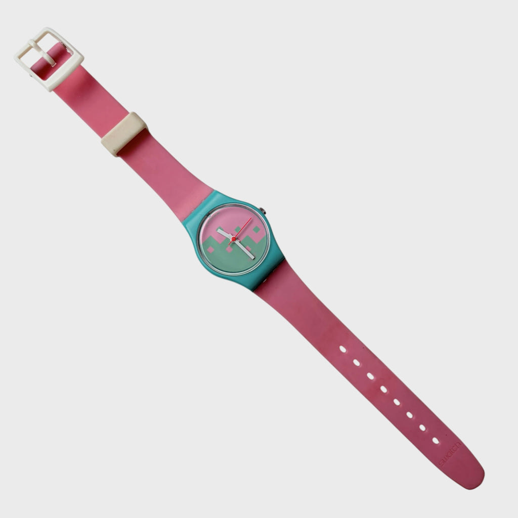 Swatch Pink Cassata LL102 - Orologio Lady Vintage 1987