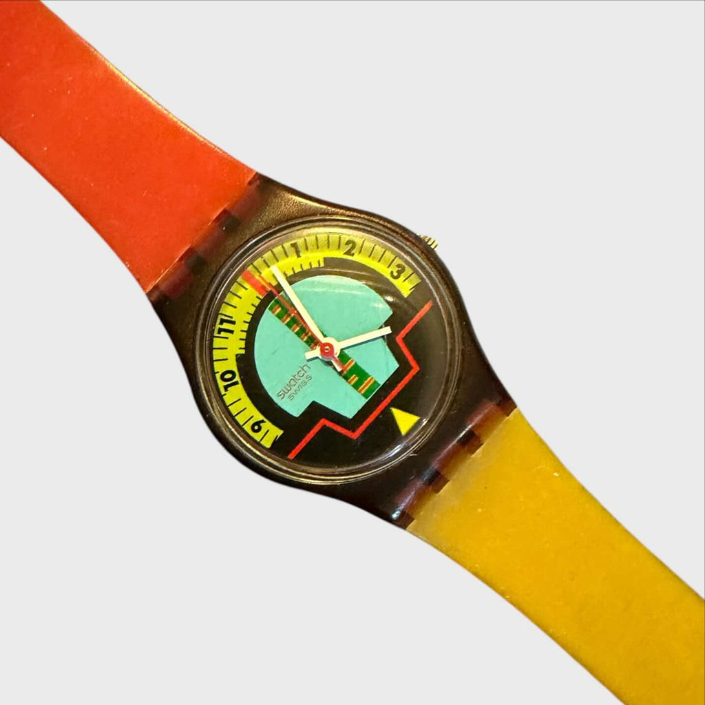 Swatch Lady Blue Horizon LF100 - Orologio Vintage 1987