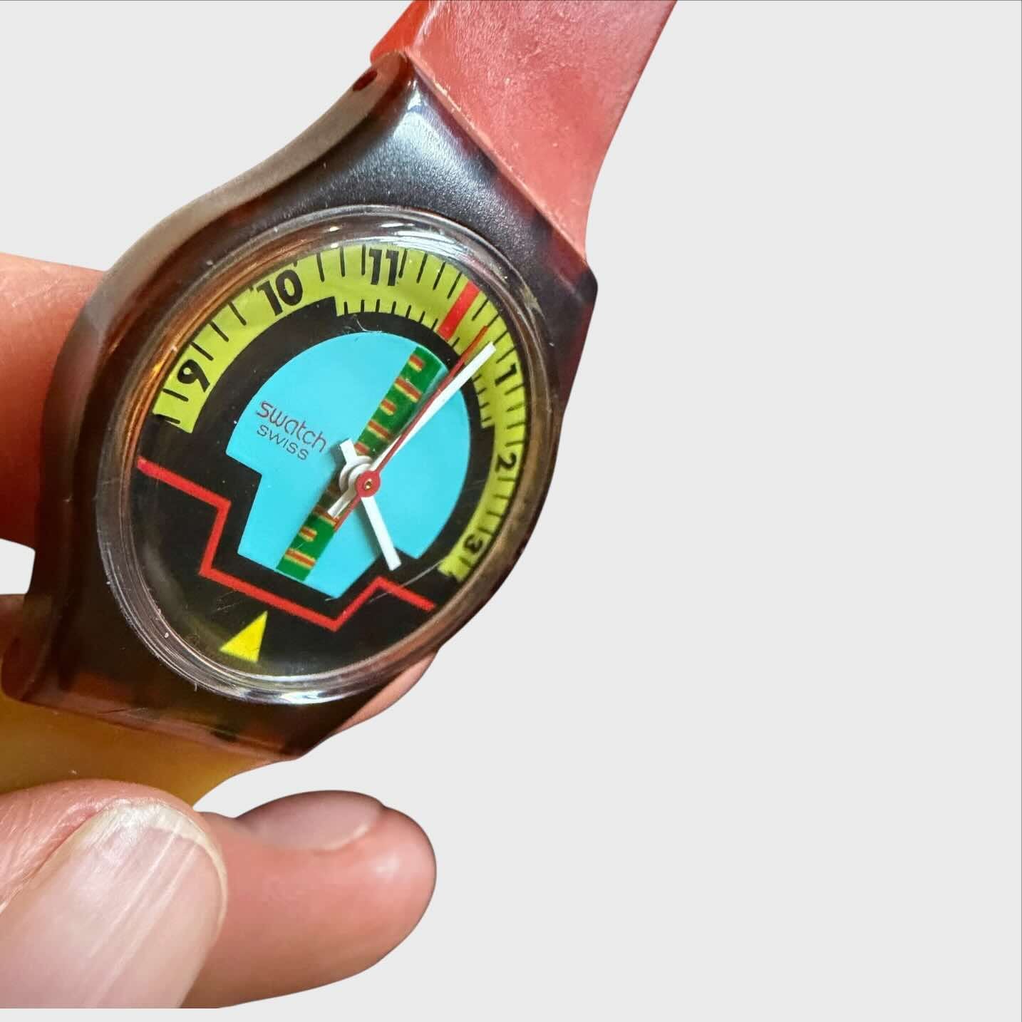 Swatch Lady Blue Horizon LF100 - Orologio Vintage 1987