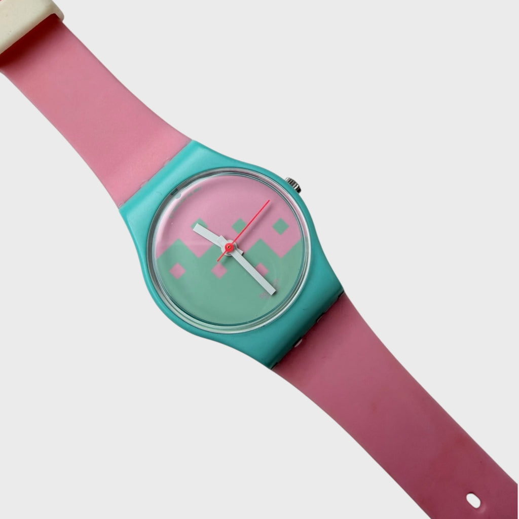 Swatch Pink Cassata LL102 - Orologio Lady Vintage 1987