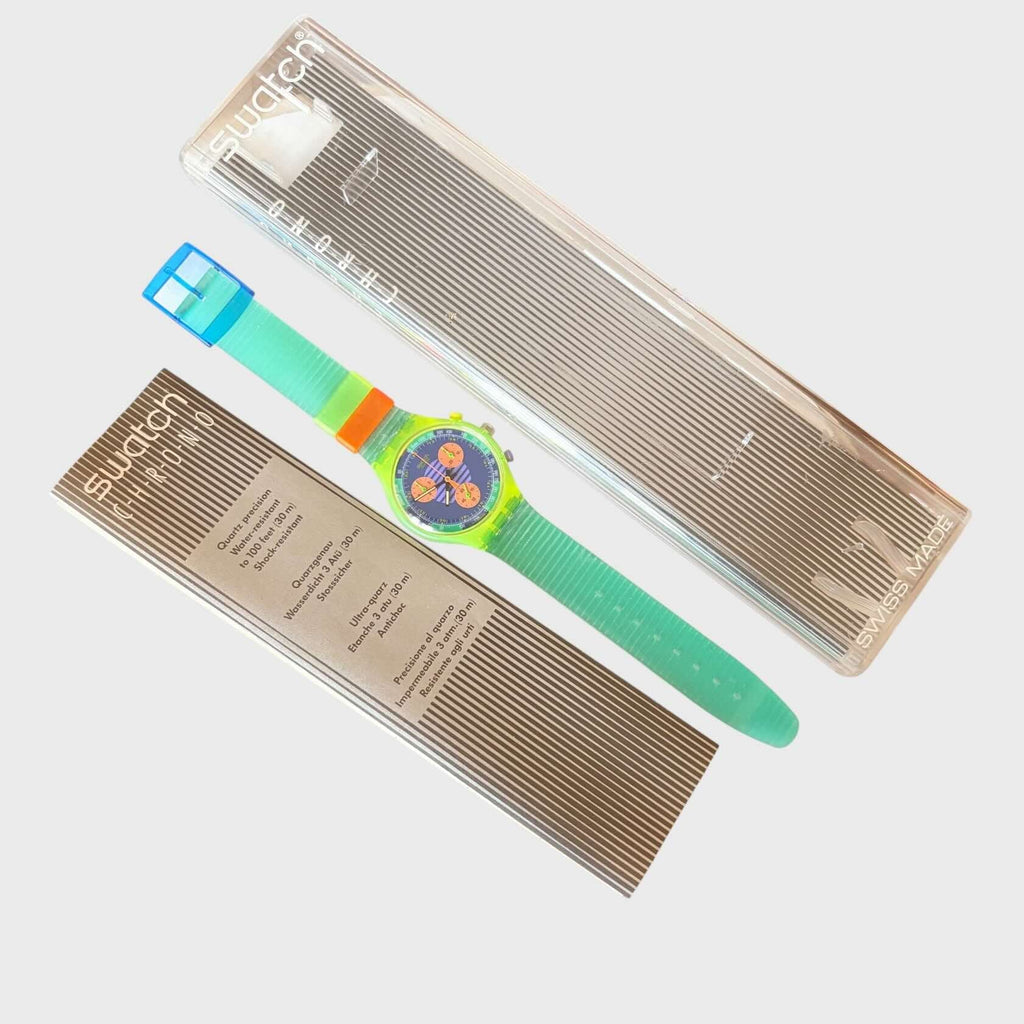 Swatch Neo Wave Chrono 1991 - Orologio Vintage Mai Indossato - Con scatola e certificato
