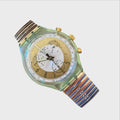 Swatch Chrono Golden Globe SCG100 SCG101 1994 - Orologio Vintage Anni 90