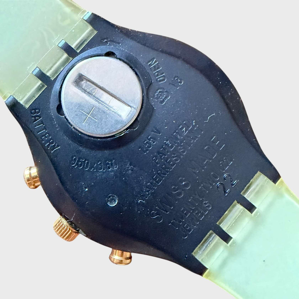 Retro cassa Swatch Chrono Award del 1992, modello SCB108