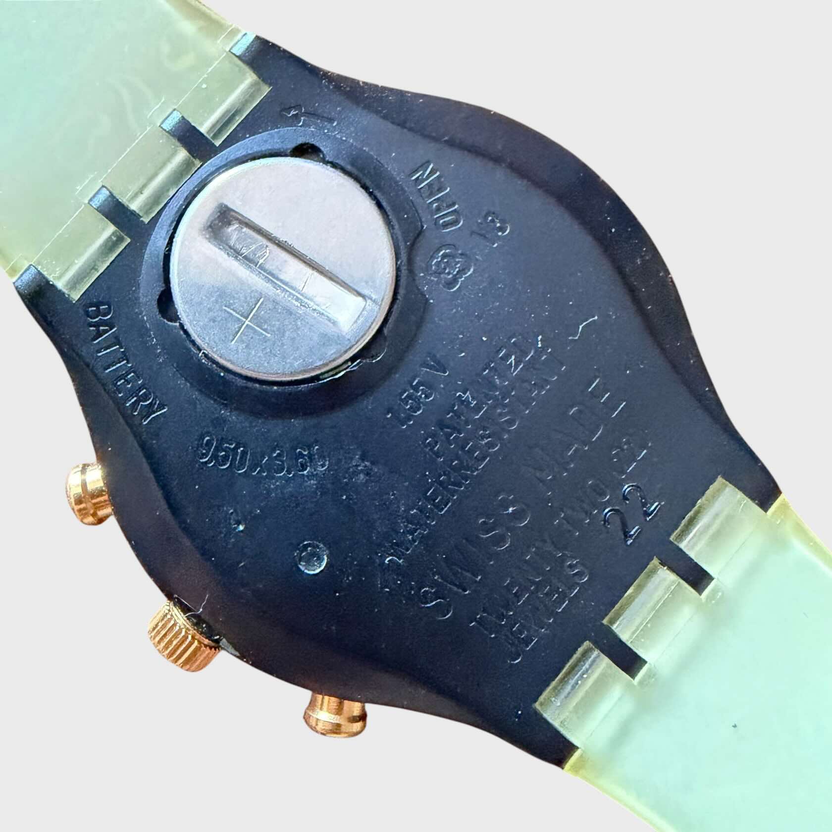 Retro cassa Swatch Chrono Award del 1992, modello SCB108
