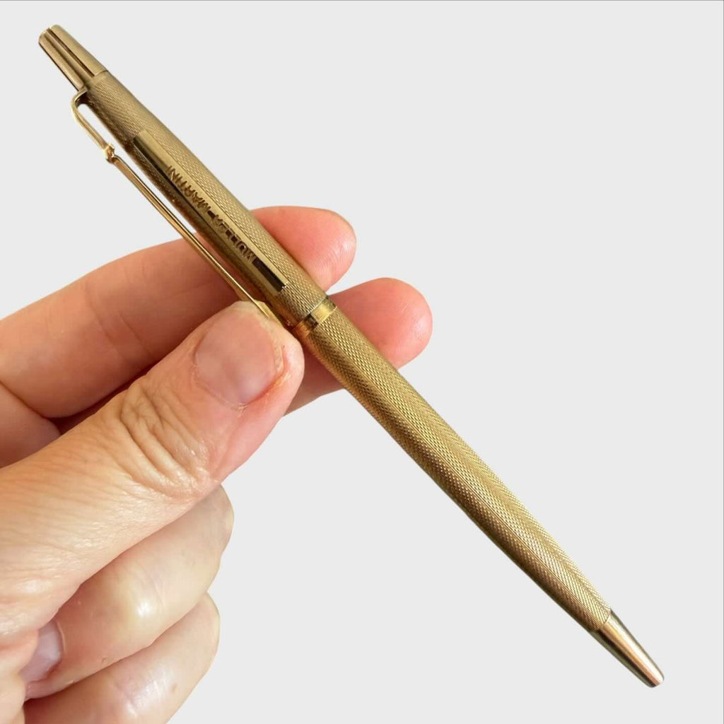 Caran d'Ache Penna a Sfera Muller Martini - Oro Dorato Swiss Made 1985