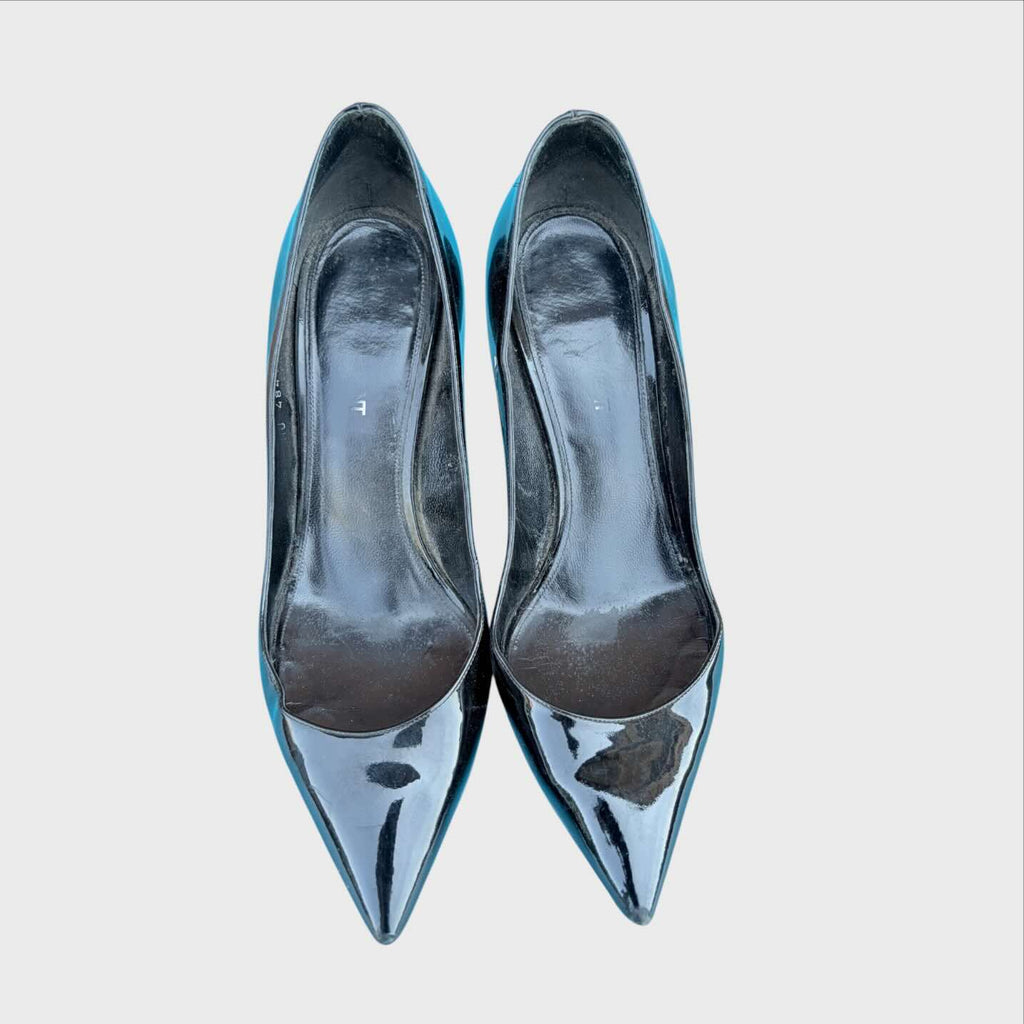 Scarpe Vintage Saint Laurent - Opyum Pump Vernice Nera Taglia 38