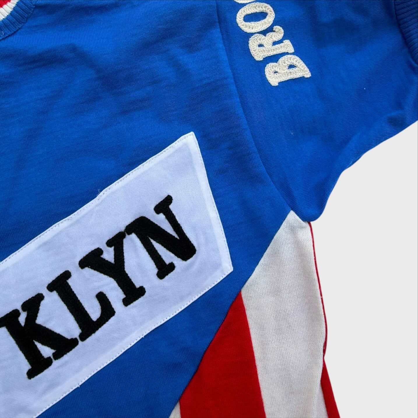 Dettagli ricamo MAGLIA BROOKLYN Ciclismo Vintage Cycle Bike 