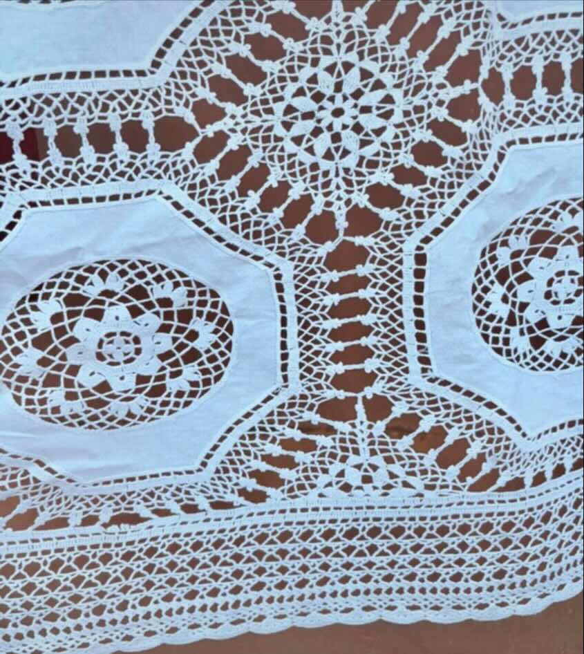 Copriletto Antico Matrimoniale Uncinetto Realizzato A Mano