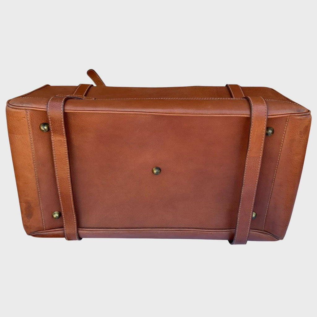 Borsa da Viaggio in Pelle stile antico vintage Gladstone Kit. Parte sotto
