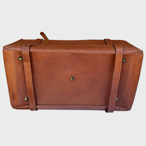 Borsa da Viaggio in Pelle stile antico vintage Gladstone Kit. Parte sotto