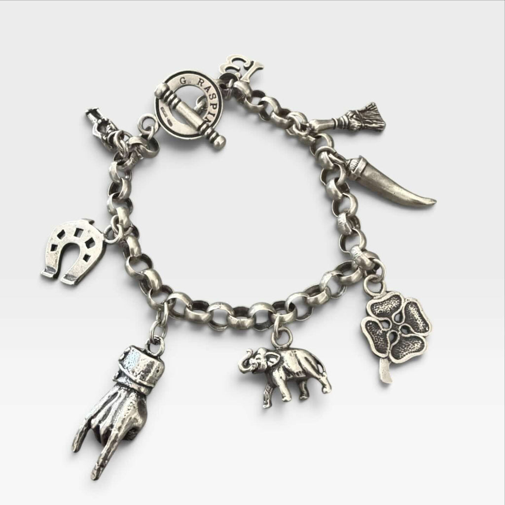 Giovanni Raspini Bracciale Scaramantici - Argento 925 con Charms