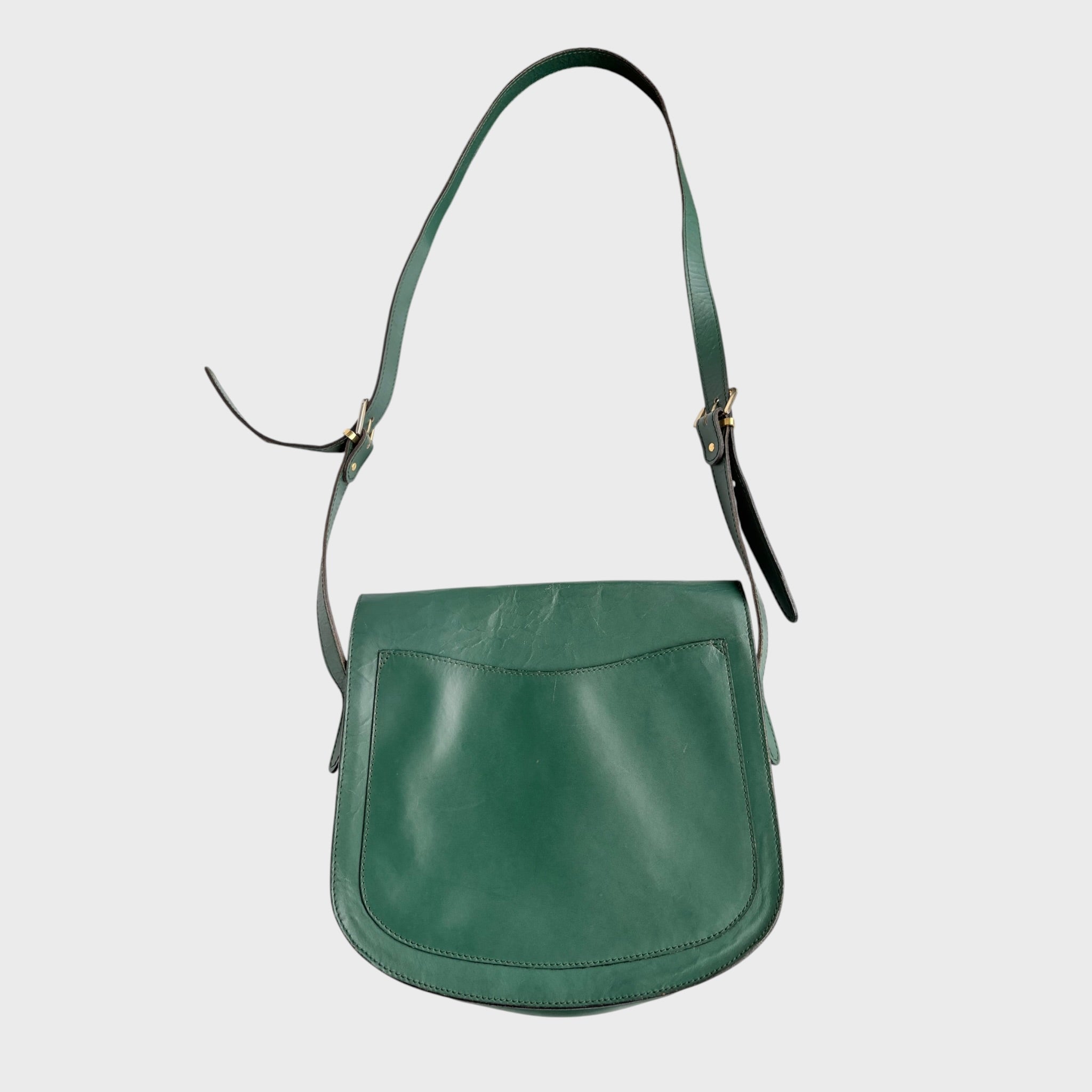 Yves Saint Laurent  Borsa a Tracolla Vintage in Pelle Verde Smeraldo