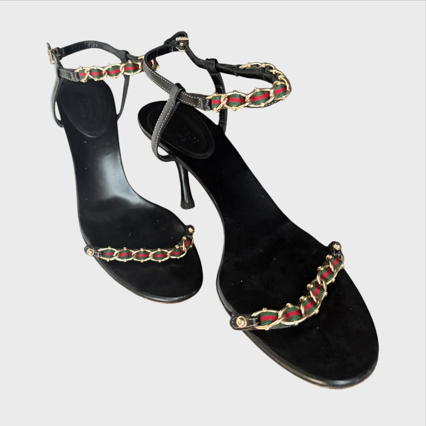 Sandali Gucci Vintage J2K Nastro Web Tacco – Tg. 37