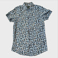 Rodd & Gunn Camicia Uomo XS - Stampa Pennellate Azzurro Blu Arancio