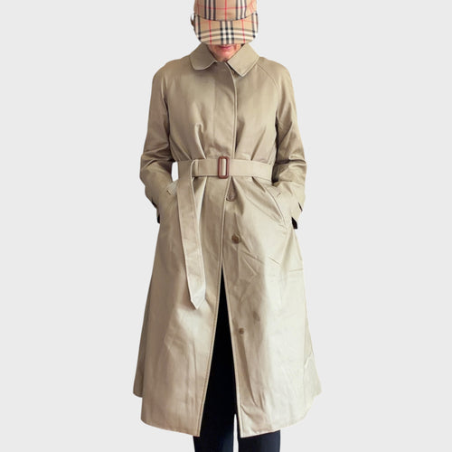 Burberry Impermeabile Vintage Donna con Gilet Interno Staccabile Tartan – Taglia 40/42 IT 