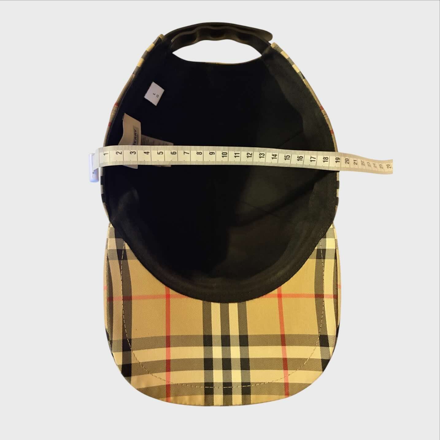 Burberry Cappello Baseball Check Beige Uomo Donna