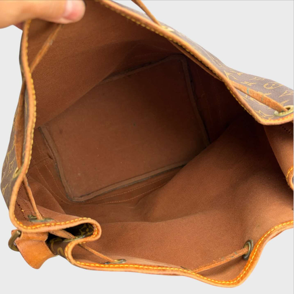 Interno in tela Louis Vuitton Noé Vintage Monogram Marrone – Borsa da Restaurare