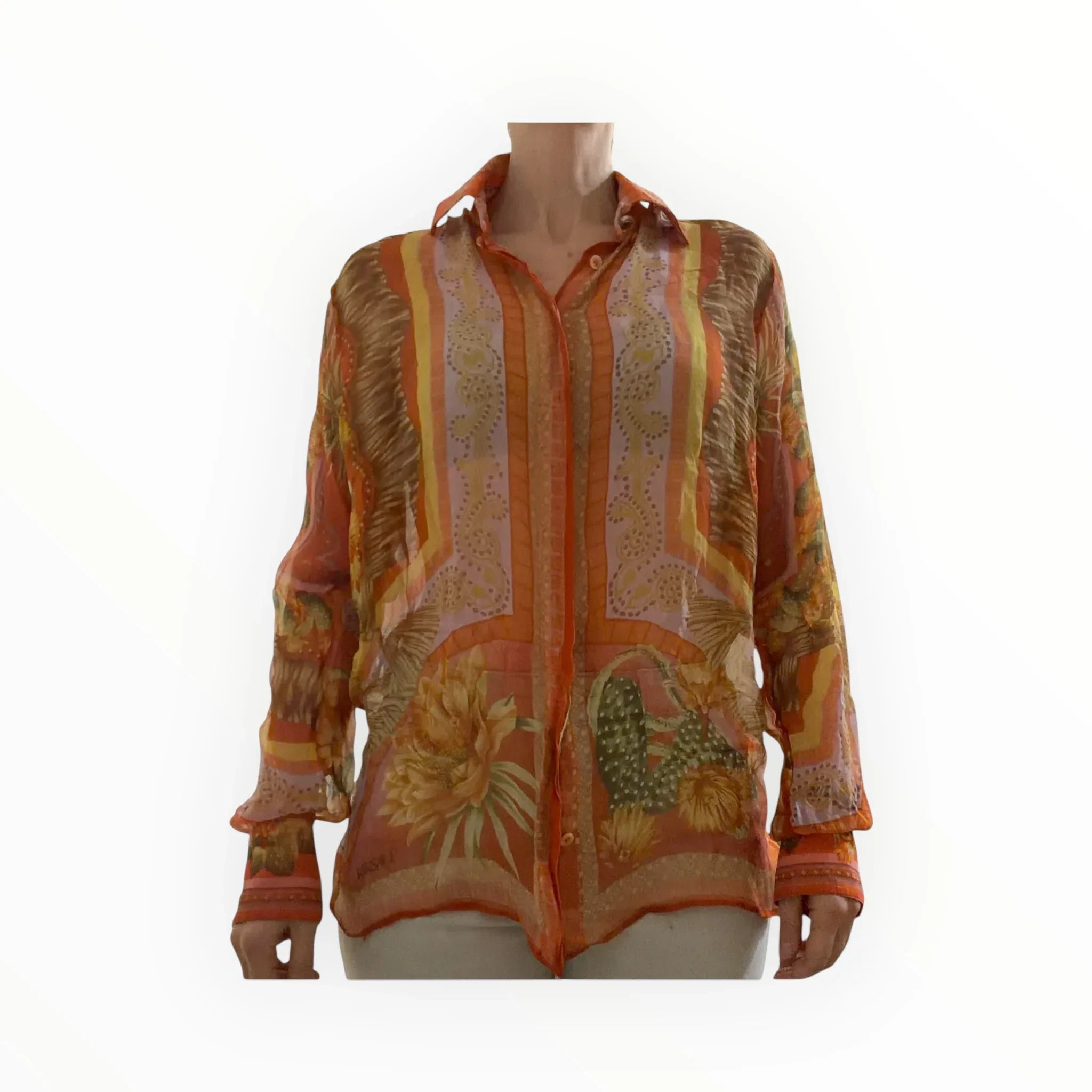 Camicia Versace da donna in seta